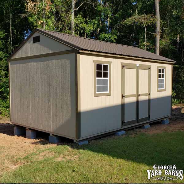 Wooden Side Utility Shed